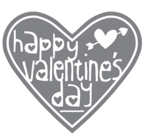 Happy Valentine's Day, single stamp incl. in Valentine Treat bundle 