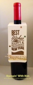 Stampin' With Kim - Happy New Year Wine Bottle Tag