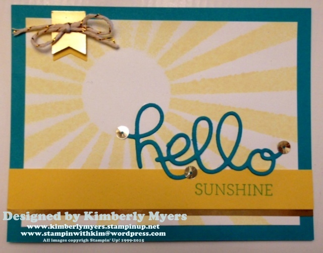 Hello Sunshine by Kimberly Myers
