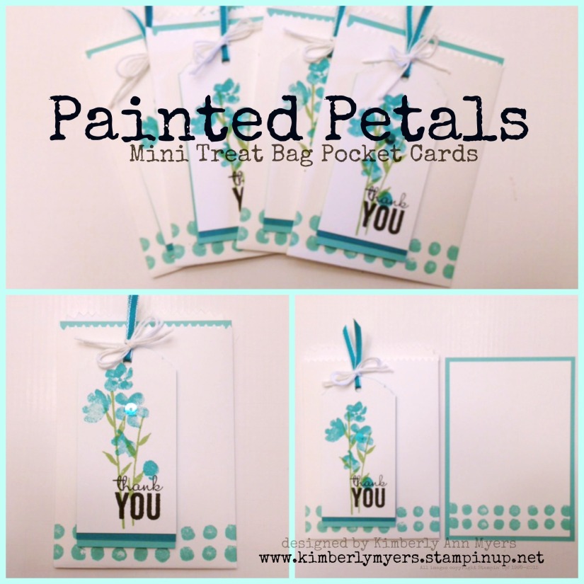 Painted Petals Mini Treat Bag Pocket Cards
