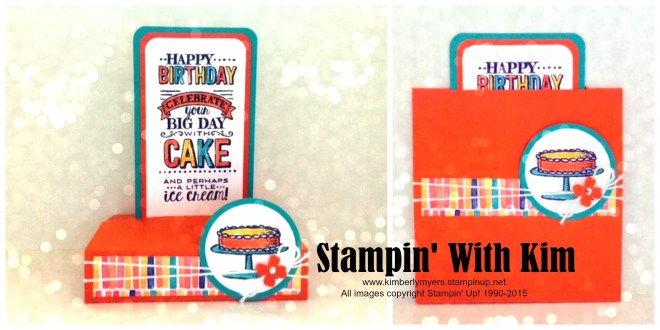 Big Day Free Standing Card by Kimberly Myers