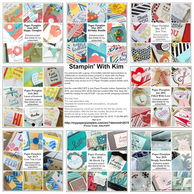 Stampin' With Kim - Paper Pumpkin 50% 0ff Special